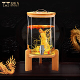 麦欧力（MYONLY） 泡酒瓶带龙头酒坛子玻璃泡酒罐酒瓶空瓶高档加厚酒缸密封药酒瓶 10斤陶瓷芯龙头竹架