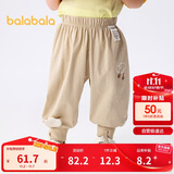 巴拉巴拉裤子婴儿夏季薄款长裤男女童运动裤2025简约可爱时髦209225108201