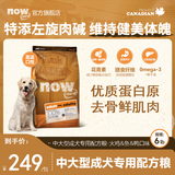NOW FRESH【进口狗粮】中大型犬柴犬边牧金毛德牧专用增肌健美膨化成犬粮 中大型成犬粮6磅（新鲜效期）
