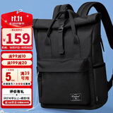 第九城（V.NINE）双肩包男女大容量15.6英寸笔记本电脑包旅行背包情侣大中学生书包