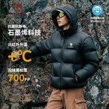 骆驼（CAMEL）【小太阳-石墨烯】户外羽绒服男女同款加厚保暖面包服A33CAPN163E