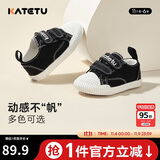 卡特兔宝宝学步鞋秋季童鞋幼儿园室内鞋女童帆布机能鞋男童布鞋X1CJ011