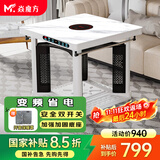 焱魔方电暖桌正方形取暖桌电炉家用电烤桌电暖炉多功能电炉桌烤火桌子节能电烤炉取暖电热桌烤火炉取暖器 【推荐】晶泳白90带炉 速热+变频节能+加固底座