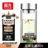 富光双层玻璃杯 大容量高硼硅玻璃泡茶杯子 带茶隔商务办公水杯男女士