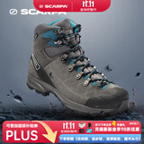 SCARPA思嘉帕户外鞋登山鞋冈仁波齐专业防水防滑耐磨高帮穿越版徒步鞋 男款-鲨鱼灰拼蓝色 大一码拍 44.5