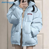 真维斯（Jeanswest）棉服女2026新款秋冬季宽松厚款棉衣学院风休闲时尚拉链开衫外套女