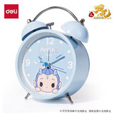 得力（deli）2025新款全自动闹钟儿童房电子表 钟表起床神器学生专用卧室大声音响床头闹钟学生推荐 开学季9024 精准走时-敖丙蓝 NZ841-B