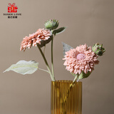 爱已装糖北欧风仿真花假花泰迪熊重瓣向日葵绿植塑料花客厅装饰摆件 2支