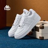 Kappa卡帕男鞋板鞋男春季新款厚底小白鞋子男百搭休闲鞋情侣跑步运动鞋 鹭羽白 44