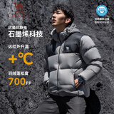 骆驼（CAMEL）【小太阳-石墨烯】户外羽绒服男女同款加厚保暖面包服A33CAPN163E
