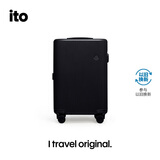 ITO行李箱20英寸大容量商务拉杆箱密码旅行轻便登机箱PISTACHIO炭黑