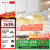 林内（Rinnai）【留白】家用油烟机跨界顶侧双吸挥手智控抽烟机爆炒25m³大风量排烟机一级能效CXW-188-NH01KD(W)