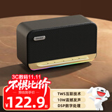 联想生态品牌异能者桌面复古无线音箱重低音家庭影院KTV电脑音响便携家居网课立体声TWS互联送礼黑色