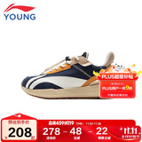 李宁童鞋儿童运动鞋男大童大阿甘减震回弹反毛皮休闲鞋37YKCU084-15