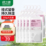 绿之源可挂式除湿袋大容量衣柜宿舍床上被子除湿剂干燥剂吸湿包 留香除湿袋250g*10袋（玫瑰）