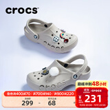 卡骆驰（CROCS）洞洞鞋贝雅男鞋女鞋轻便耐磨一脚蹬拖鞋休闲鞋|10126 卵石色-2V3 37 /38(230mm)
