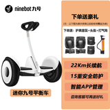 九号9号平衡车 成人两轮电动体感车 智能儿童平衡车 便携折叠踏板思维车 平行代步车 九号平衡车白色-官方标配