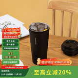 乐扣乐扣（LOCK&LOCK）保温杯遇见元气保温保冷咖啡杯弹跳盖男女颜值水杯550ML黑色