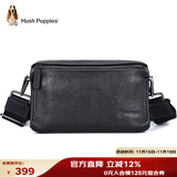 暇步士（Hush Puppies）斜挎包单肩包头层牛皮男大容量复古邮差小挎包休闲简约生日礼物