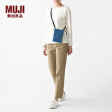 无印良品（MUJI）不易沾水迷你薄款小挎包单肩包斜挎包便携小包EAI02A0A 蓝色 EAI02A0S 长18*宽13cm
