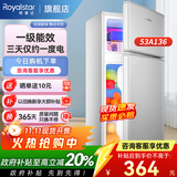 荣事达（Royalstar）小冰箱 租房用小型家用双门电冰箱宿舍冷藏冷冻两用节能 53A136【一级能效】【三天约一度电】银