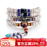 石玥珠宝星月菩提108颗手串玛瑙天珠文玩佛念珠手链项链挂件男女士款9x7mm