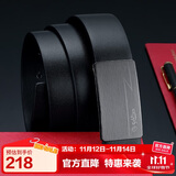 金利来男士皮带板扣牛皮腰带礼盒简约百搭裤带 生日礼物送爸爸