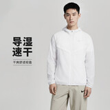 耐克NIKE夏季薄款 男子梭织防晒夹克外套 运动休闲HV4549-100白 XL