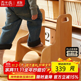 香木语实木梯凳宝宝洗手间防滑脚踩凳幼儿孩童门口换鞋凳床边步梯小板凳