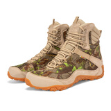 祥冠（XIANG GUAN）新式作战靴户外登山鞋女防水防滑轻便迷彩鞋男高帮秋冬爬山徒步鞋 迷彩-沙色（男女款） 43 (尺码偏小)