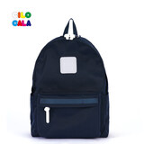 CILOCALA双肩包女M+号登山包校园电脑包大容量旅行包上班出游背包帆布书包 SAILOR-藏青M+中号