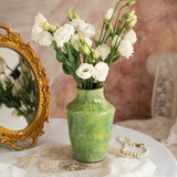 范爷家法式复古陶瓷花瓶中古风创意油画干花鲜花插花花器高级感客厅摆件