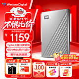 西部数据（WD）5TB移动硬盘【Mac专用】type-c Ultra系列2.5英寸银 机械硬盘 笔记本电脑外接加密 大容量家庭存储