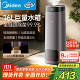 美的（Midea）加湿器空气净化器超大雾家用卧室母婴孕妇客厅喷雾器工业小型雾化器礼物取暖降燥国家补贴SCK-L160