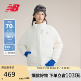 NEW BALANCE 短款鸭绒羽绒服女款简约百搭舒适保暖外套AWJ43350 CIC M 