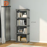DSRAWMYT 简易书架落地 置物架多层收纳架出租屋组装整理书柜学生专用