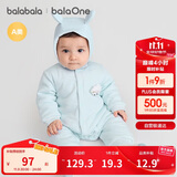 巴拉巴拉童装连体衣新生儿2025新款冬装爬服加厚男女婴童衣服208425133202