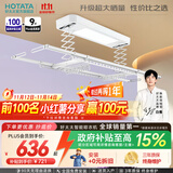 好太太（Hotata） 电动晾衣架智能自动升降晒被阳台晾衣架室外衣服架伸缩晾衣杆 【46孔大晒量】D11-Z白色