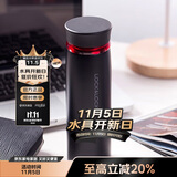 乐扣乐扣（LOCK&LOCK）菲特旋转盖轻量杯保温杯学生商务水杯450ml黑红 LHC4131BKR