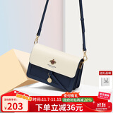 蔻一（Cnoles）斜挎包包女士牛皮单肩高端通勤小方包生日礼物送女友老婆