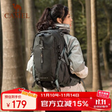 骆驼（CAMEL）【山栖】户外轻便登山包大容量专业徒步防水旅行背包双肩包  深灰