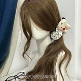 MKING PRETTY可爱米菲兔香蕉夹饱满后脑勺2025新款高级感发卡头饰毛绒学生发夹