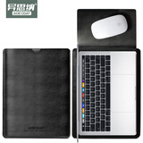 ACE COAT牛皮电脑包适用苹果笔记本Macbook Pro14内胆Air13.6 M3 M2保护套 黑色内胆包（不含电源包） Air 13.6英寸（2022 M2）
