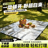 贝傅特野餐垫防潮隔热加厚垫公园帐篷露营垫户外坐垫双面铝膜款可坐8人