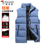 啄木鸟（TUCANO）棉马甲男士秋冬季潮流加厚保暖立领背心外穿防风休闲棉服外套男装