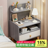 尋巧（SPERMEK）床头柜卧室小型时尚收纳柜子储物柜现代简约带抽屉窄边柜置物矮柜 【升级木腿款】单抽欧文莱灰