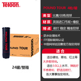 天龙（Teloon）网球比赛训练用球高弹耐磨整箱 TOUR pound 4粒装24听