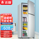 志高（CHIGO）双门冰箱家用小型一级能效办公室出租房宿舍用双开门中型二门电冰箱节能省电 一级能效-搁架款172L【冷冻二层 冷藏四层】
