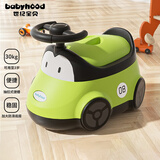 世纪宝贝（babyhood）儿童马桶坐便器 男女宝宝小马桶 婴儿便盆卡通玩具小汽车 116绿色