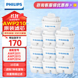 飞利浦净水壶滤水壶过滤水壶净水器滤水器过滤器滤芯 【10支装】飞利浦通用